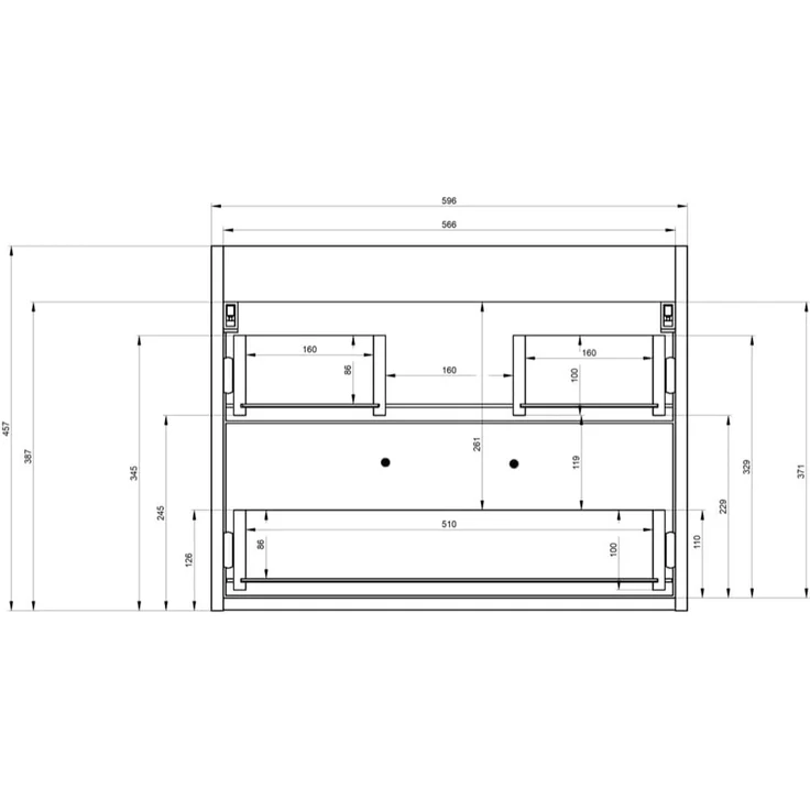 Badplaats Badmöbel Komplettset Florence XL 60 x 35 cm Hochglanz Weiß - Badezimmermöbel mit Waschbecken, Spiegelschrank und 2 Hochschränke – Bild 7