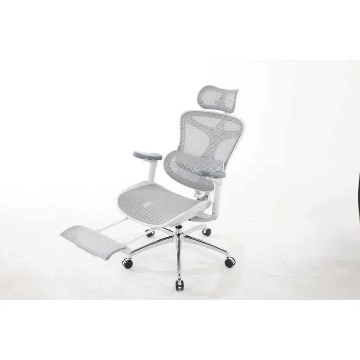 Sihoo 'Doro C300L' ergonomischer Schreibtischstuhl, Mit Fußpedal, 126 x 78,5 cm, in Weiß