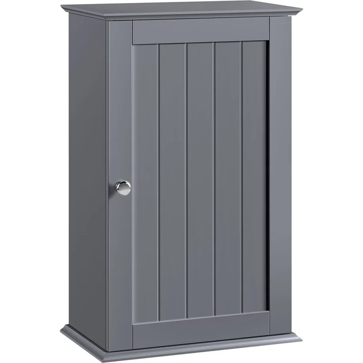Yaheetech Hängeschrank mit wasserabweisender Beschichtung, bis 16 kg, Holz, 35 x 20,7 x 55 cm, Grau – Bild 1