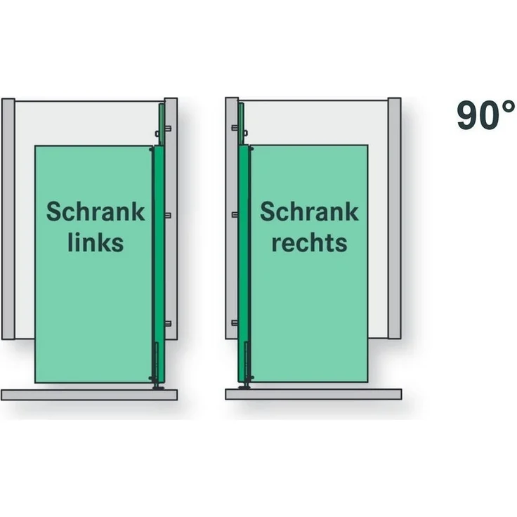Kesseböhmer Einhängekorb Kesseböhmer Einhängekorb 90° für Comfort Unterschrankauszug, Größe wählbar, silbergrau – Bild 2