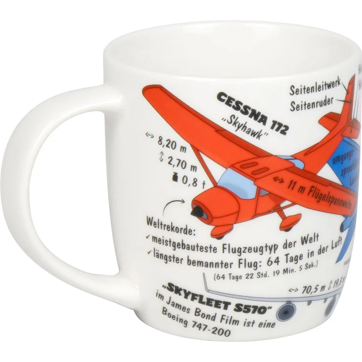 KÖNITZ 1172673028 Kid's Wissen Flugzeuge 230 ml aus Porzellan / Kinderbecher – Bild 5