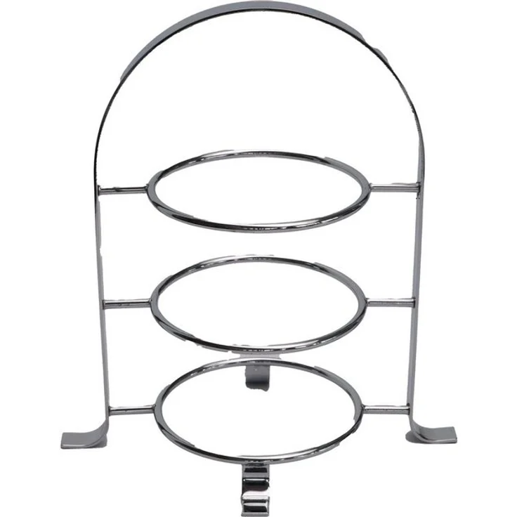 APS Etagere Serviergestell, Metall, (1-tlg), unkomplizierter Transport zum Tisch, 3-stöckig – Bild 4