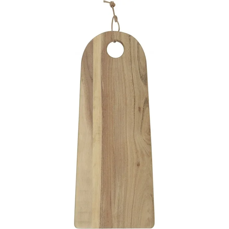 Schneidebrett Servierbrett Brettchen Holz Gerundet L 50cm Ib Laursen 17051-00