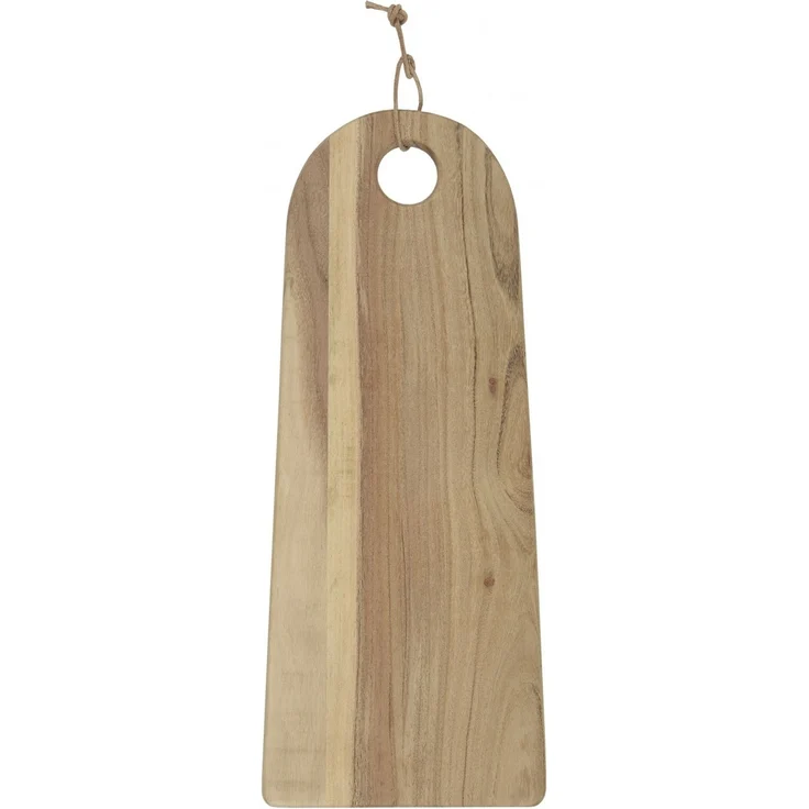 Schneidebrett Servierbrett Brettchen Holz Gerundet L 50cm Ib Laursen 17051-00