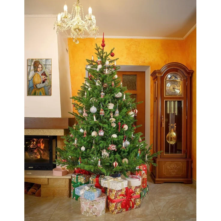 EveXmas Onyx Künstlicher Weihnachtsbaum Grün 190 cm – 618 Astspitzen, inkl. klappbarem Metallständer – Bild 4