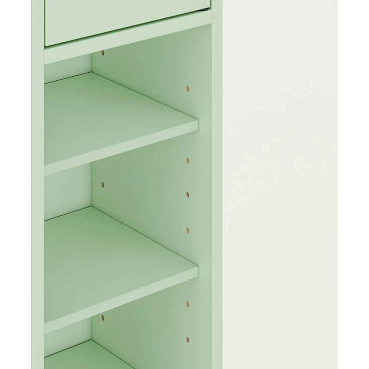 SoBuy BZR34-II-GR Badezimmer-Hochschrank, MDF, Lackiert, Grün, 20 x 180 x 20 cm – Bild 8