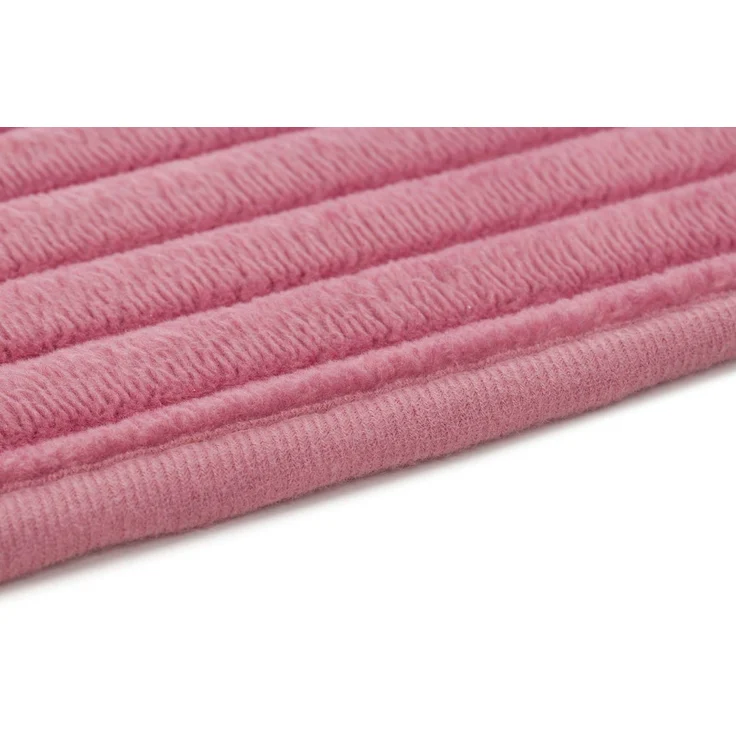 Gözze Badematte Berlin, Höhe 7 mm, rutschhemmend beschichtet, fußbodenheizungsgeeignet, Polyester, rechteckig, Badteppich, Uni Farben, Cord Optik, waschbar – Bild 3