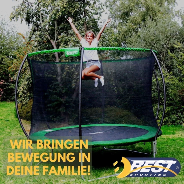 Best Sporting Gartentrampolin Sports 366, Ø 366 cm, inkl. Netz, faltbar – Bild 5