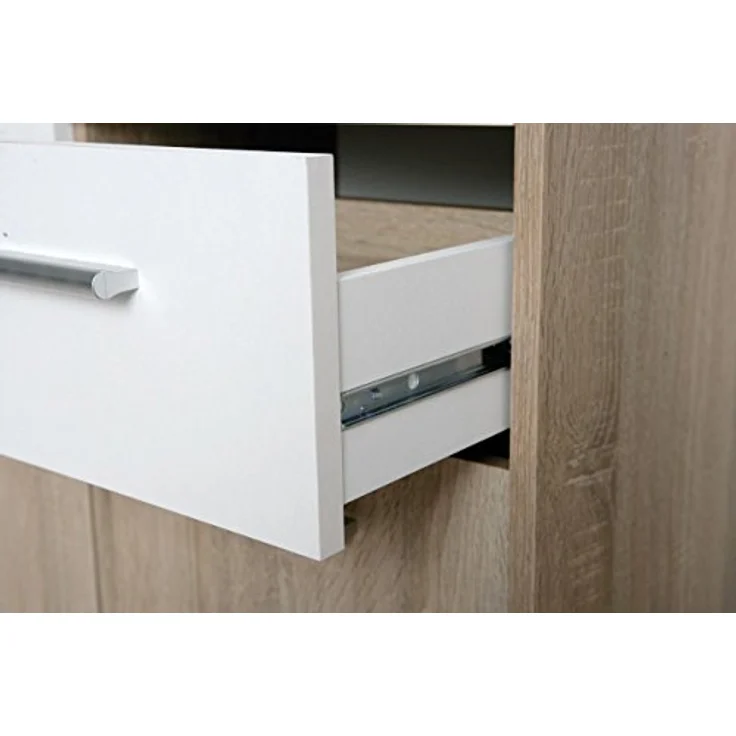 'Edsam' Sideboard weiß/ Eiche Dekor – Bild 5