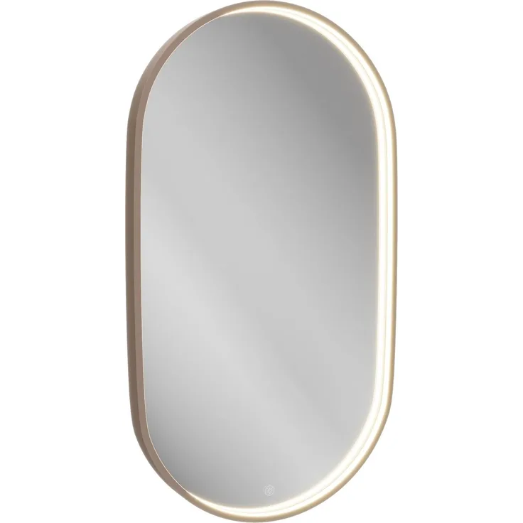 LANZET LED Spiegel 50 cm breit, Goldbronze