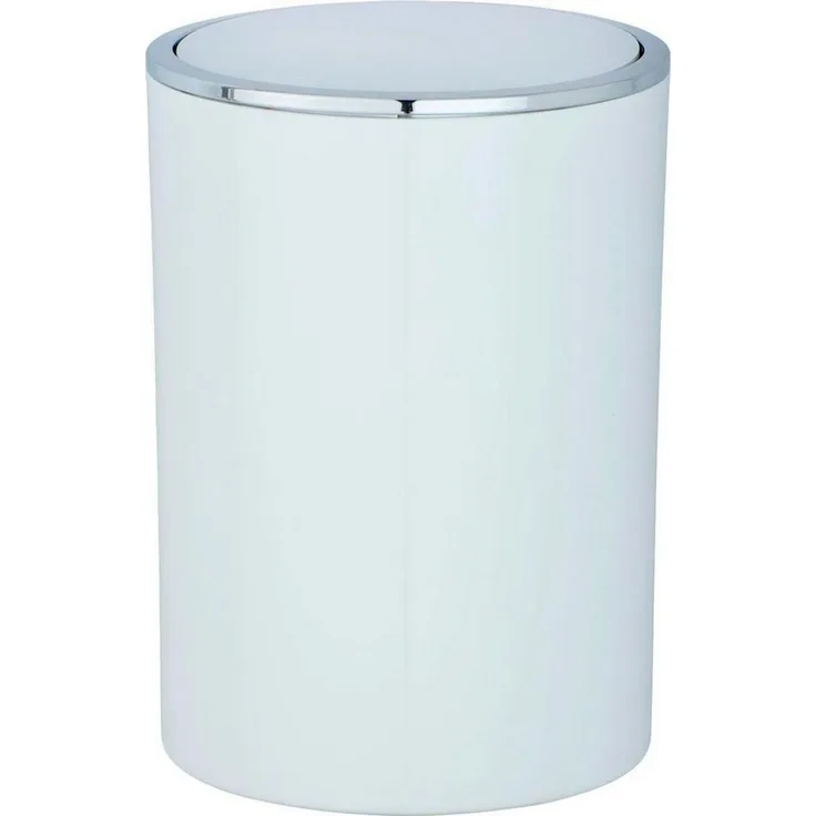 WENKO INCA Kosmetikeimer 5 Liter, Weiß, hochwertiger Kunststoff