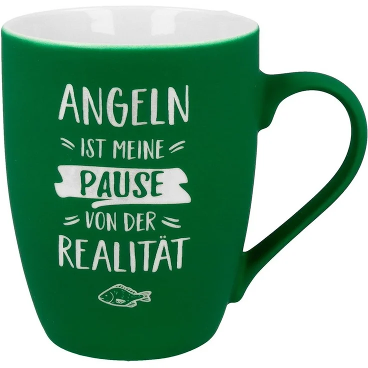 Spruchreif® Tasse SOFT-TOUCH-Tasse mit Spruch, Geschenke für Angler, Anglergeschenk – Bild 5