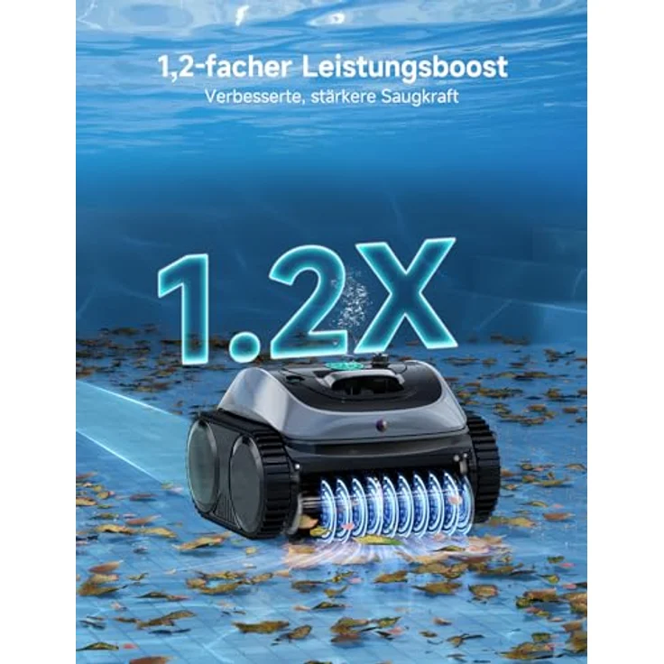 WYBOT C1 Poolroboter, Akku mit 155 Min Laufzeit, 5 Reinigungsmodi, für Wand und Boden bis 155 m², automatisierte Navigation – Bild 3