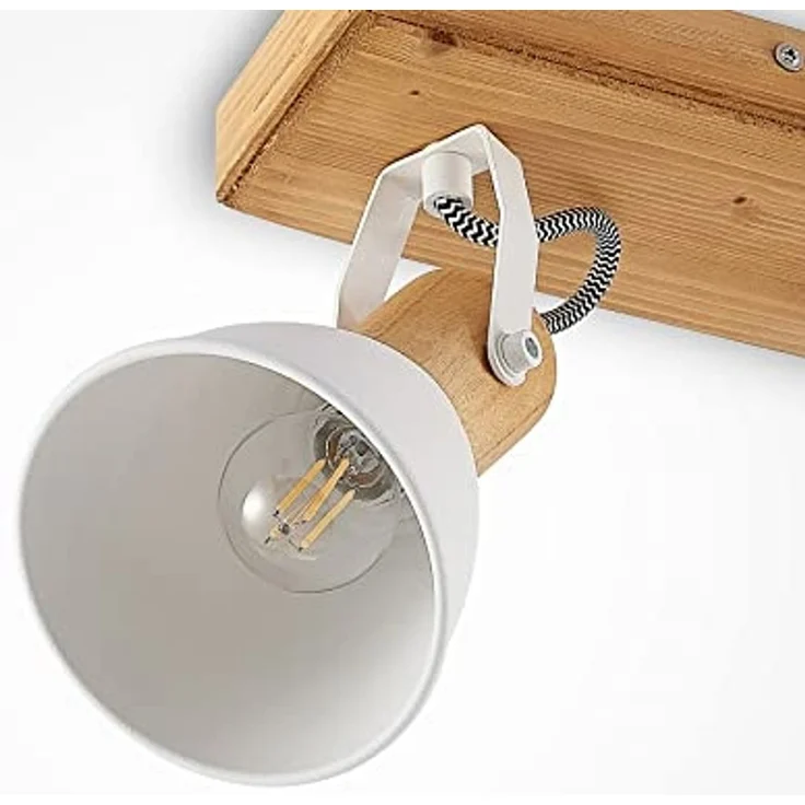 Lindby Deckenstrahler Merela, Holz IP20, 3 x 20 W – Bild 6