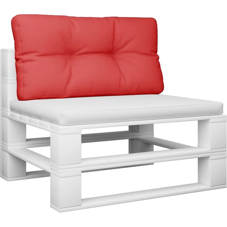 vidaXL Palettenkissen Rot 80x40x12 cm Stoff 360607 – Bild 2