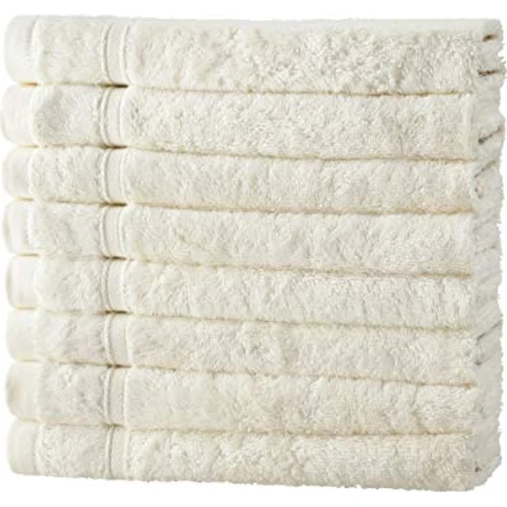Hometex Premium Textiles Handtuch in nachhaltiger Premium Qualität 450 g/m², 8er Gästetücher, Kuschelig weich und sehr saugfähig, Extra flauschige Hotel-Qualität – Bild 2