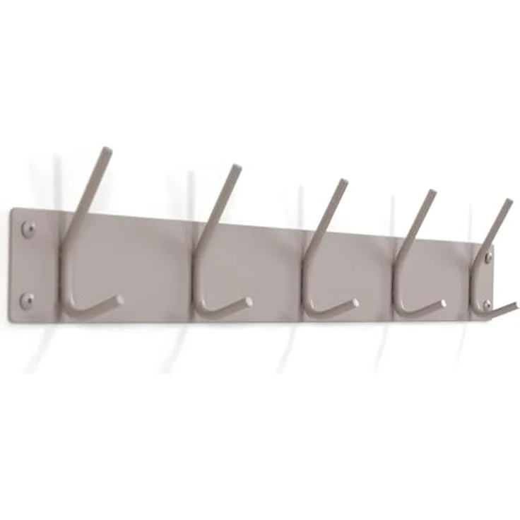Spinder Design FUSION 5 Garderobe: Skandinavischer Stil, Stahl, Silky Taupe 70x6x12 cm – Bild 1
