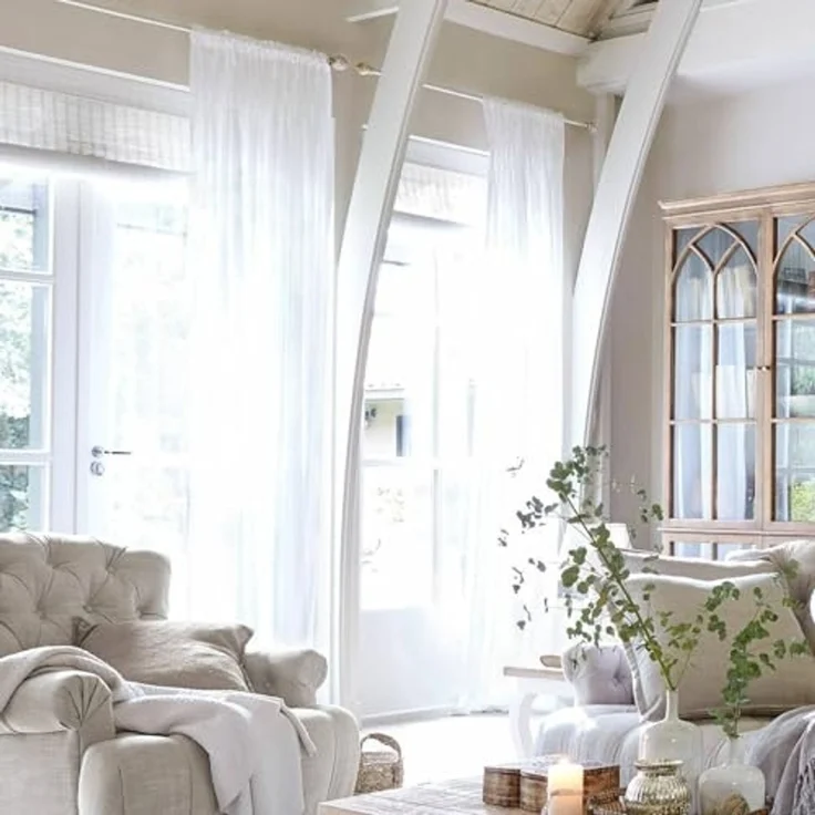 Mirabeau Vorhang Gardine Otilie weiß – Bild 2