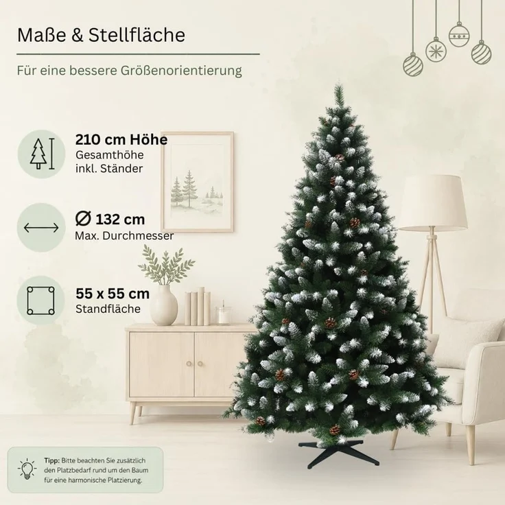 HXT 15013 Weihnachtsbaum 210 cm – Bild 6