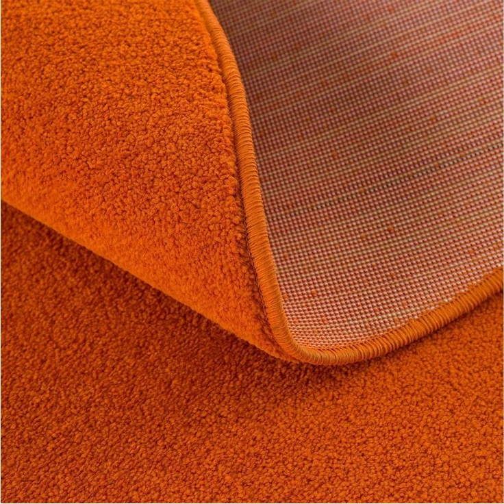 Sanat Teppich UNI, auch als Läufer und Rund, rund, Höhe: 13 mm, robuster Kurzflorteppich, große Farbauswahl, Wohnzimmer, alle Räume – Bild 3