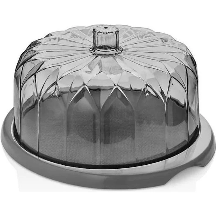 Vip Ahmet Vorratsdose Tortenplatte mit Fuß und Haube 29 cm, BPA-frei Kunststoff – Bild 4