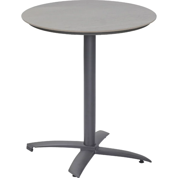 Bistrotisch outdoor DIWO D 70 cm grau Stehtisch Partytisch Tresentisch Bartisch