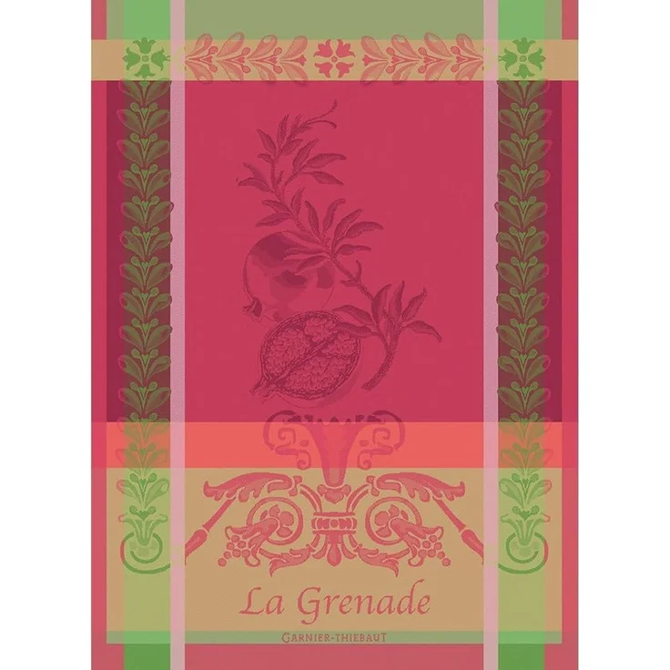 Garnier-Thiebaut Geschirrtuch Grenade Rose 56x77 cm