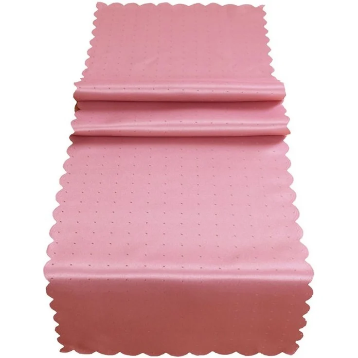 matches21 HOME & HOBBY Tischdecke Tischdecke 90 x 90 cm in Altrosa für Esstisch & Küche (1-tlg), Waschbares Tischtuch mit gewelltem Rand – Bild 4