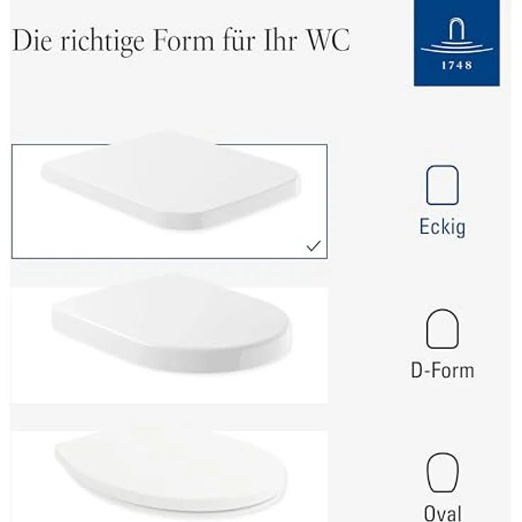 Villeroy & Boch WC-Sitz Memento 2.0 - Toilettendeckel Weiß glänzend mit Absenkautomatik - Abnehmbarer, bruchsicherer Toilettensitz aus Duroplast - Rechteckiger Klodeckel - Original Ersatzteil – Bild 8