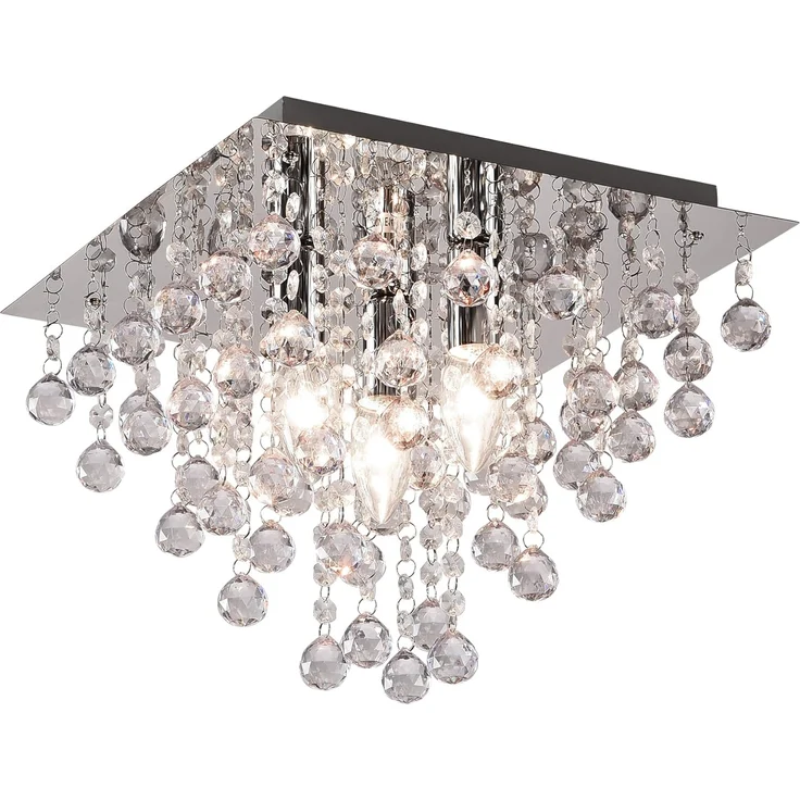 Kronleuchte CRIS 10145 Ø32CM Chrom pol, klar mit Besätzen – Bild 2