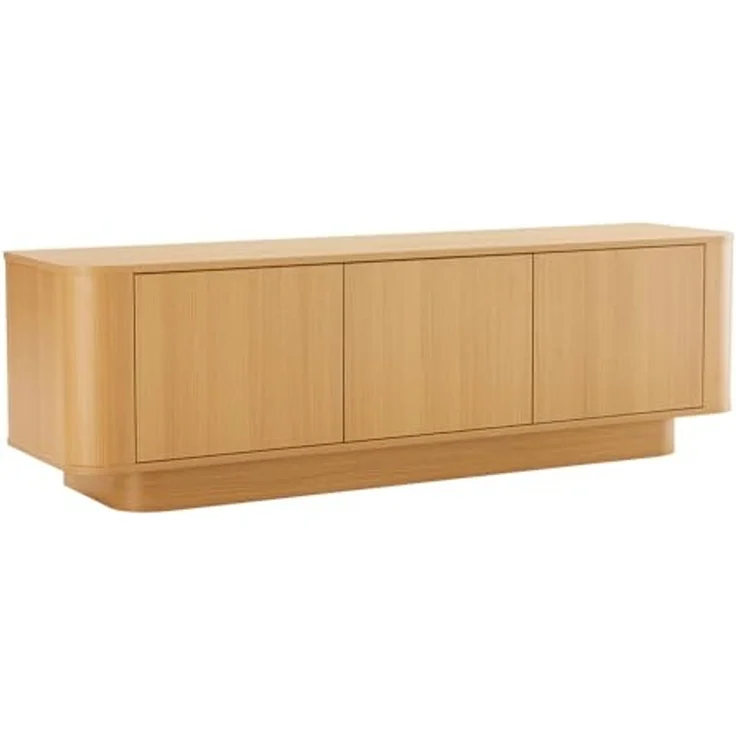 riess-ambiente TV-Board VALHALLA WOOD 160cm natur – Eiche, Furnier, Push-to-open, modern (Einzelartikel, 1 St), edles Lowboard mit Stauraum (4 Fächer) – ideal für moderne Wohnzimmer – Bild 4