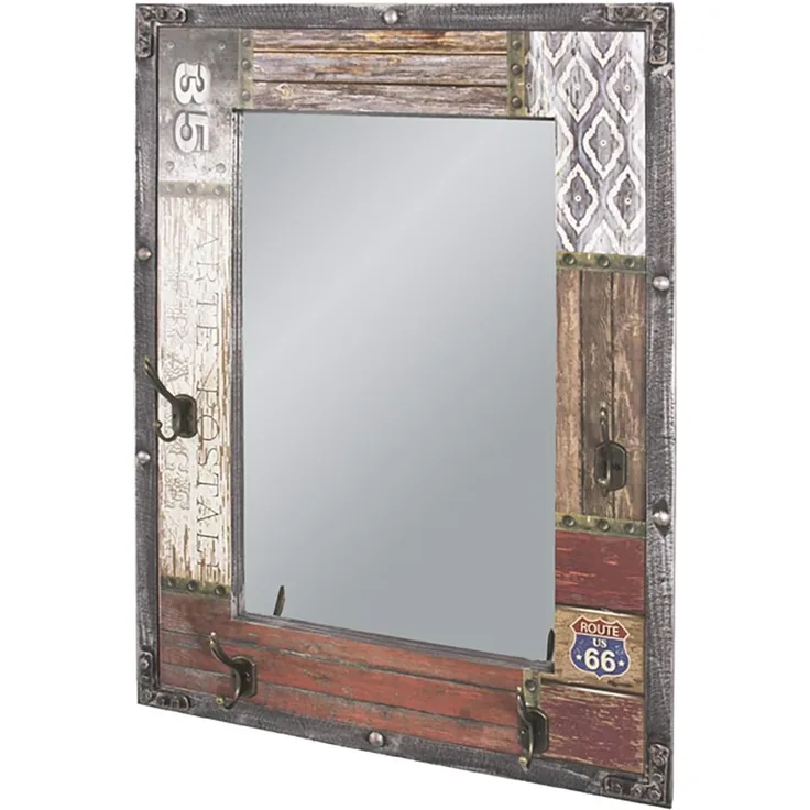 HAKU Möbel Wandgarderobe - braun-vintage - H. 75cm x B. 55cm - HAKU-28955
