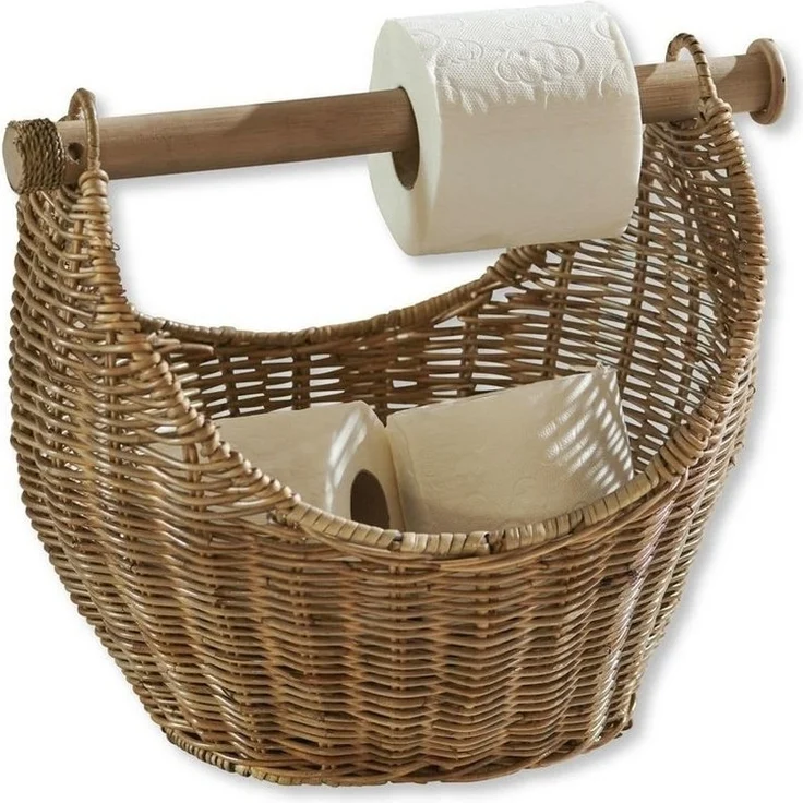 Mirabeau Badorganizer Toilettenpapierhalter Liope braun (kein Set, kein Set) – Bild 3