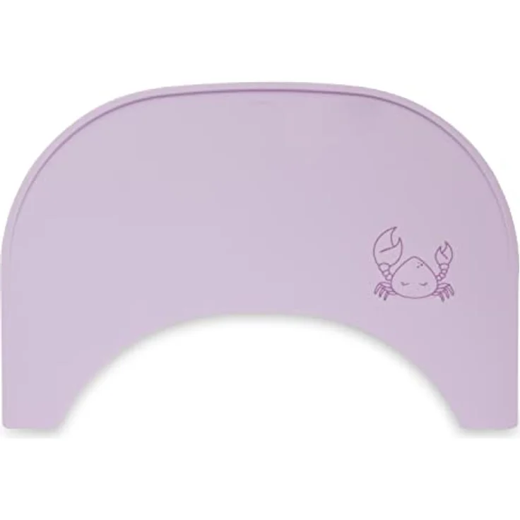 Hauck Silikon Auflage für Hochstuhl Alpha Essbrett Wooden/Click Tray oder Esstisch - Baby und Kinder Platzdeckchen, Abwaschbar, Rutschhemmend und Temperaturbeständig (Crab Lavender) – Bild 2