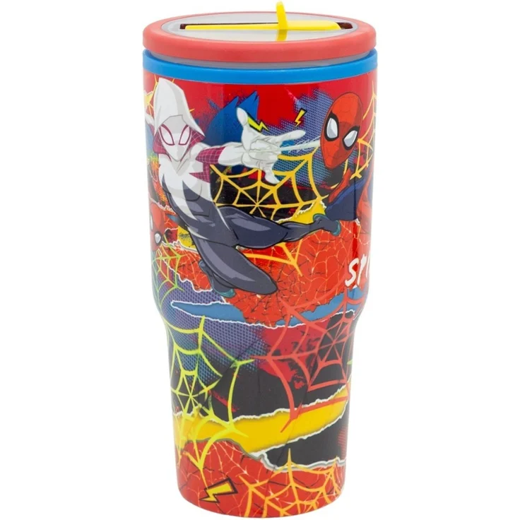 Paw Patrol Thermobecher 640 ml Edelstahl doppelwandiger Trinkbecher mit Trinkhalm – Bild 3