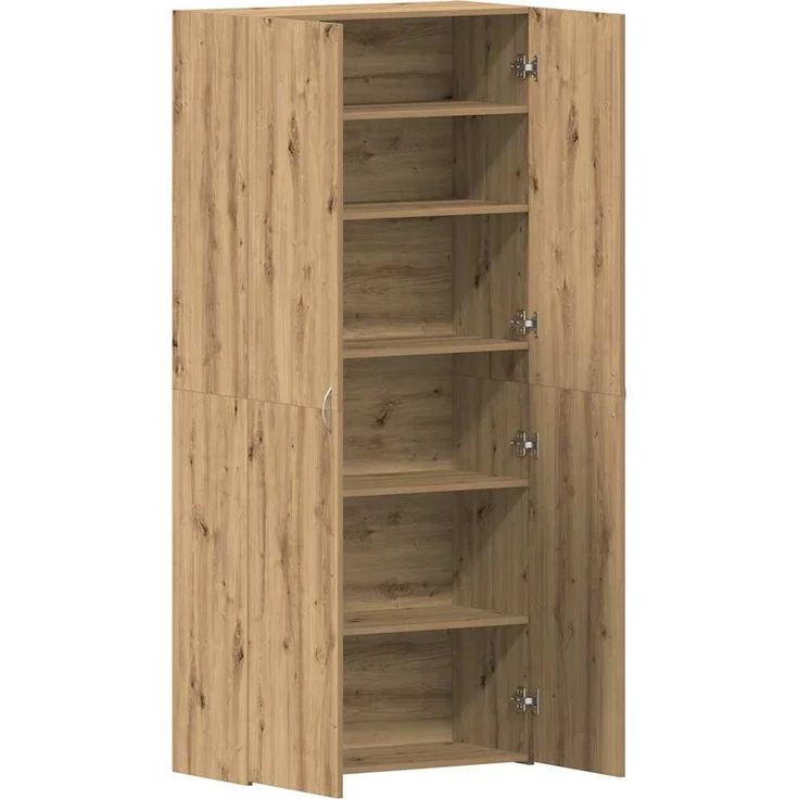 vidaXL Schuhschrank mit Regal Braun 80 x 35,5 x 180 cm Holzwerkstoff 3333844 – Bild 4