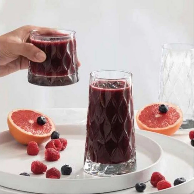 Pasabahce Leafy 4 teiliges Gläser-Set 450 ml - elegant & robust – Bild 2