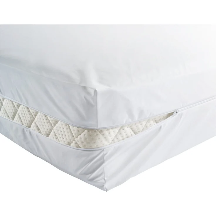 Erwin Müller Spannbettlaken Matratzen-Rundum-Bezug "Dessau" wasserdicht/kochfest, (1 Stück), Jersey Uni – Bild 3