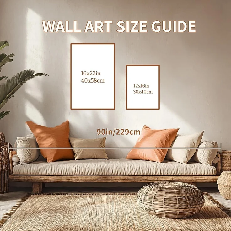Aquarell Gold Wald Leinwand Bilder Set Wohnzimmer 30cm x 40cm x 3 – Bild 6