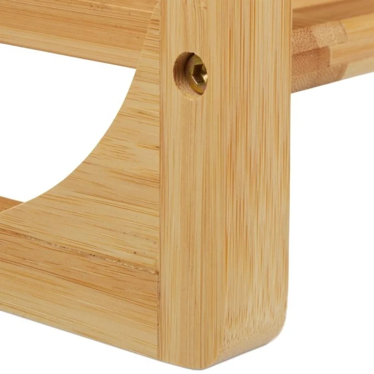 Schuhregal Bambus stapelbar – Bild 7