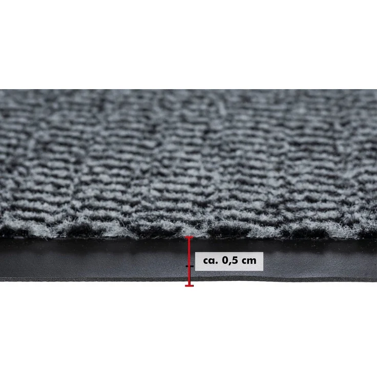 Andiamo Fußmatte Easy, Made in Netherlands, rechteckig, Höhe: 5 mm, Schmutzfangmatte, rutschhemmend, Innen- und überdachten Außenbereich – Bild 3