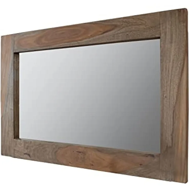 Spiegel Sheesham 90x3x60 grau geölt NATURE GREY #709
