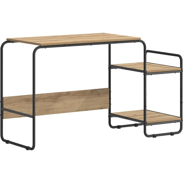 vidaXL Schreibtisch mit Stauraum Artisan-Eiche 131,5 x 50 x 75,5 cm 8008055 – Bild 2