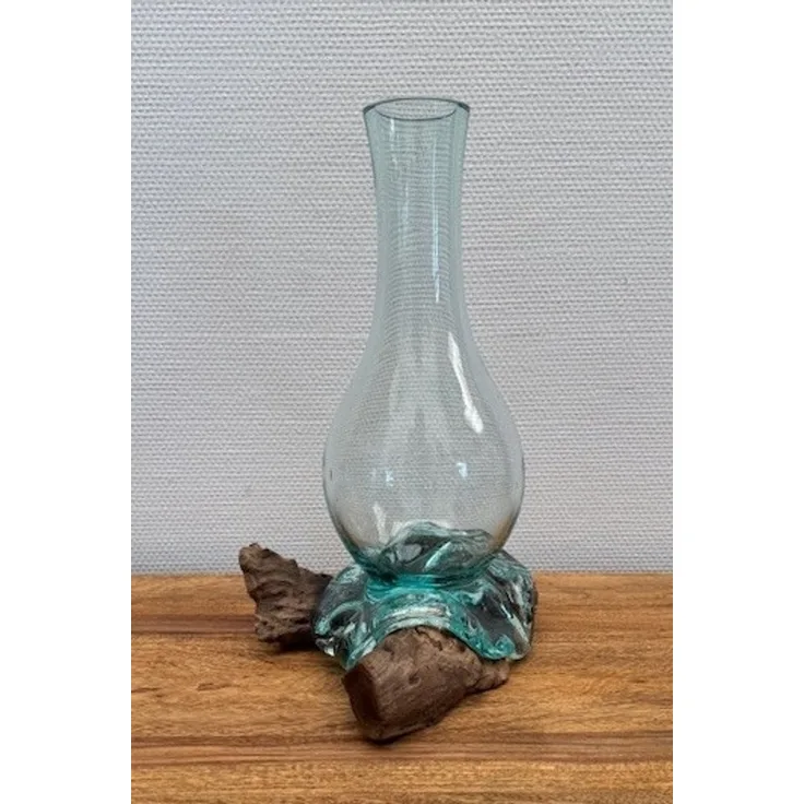 Wurzel mit Glasvase Höhe 40cm "Knox"