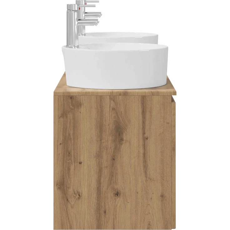 vidaXL Wandmontiertes Badezimmerschrank-Set 3 stk. Artisan-Eiche 3405686 – Bild 7