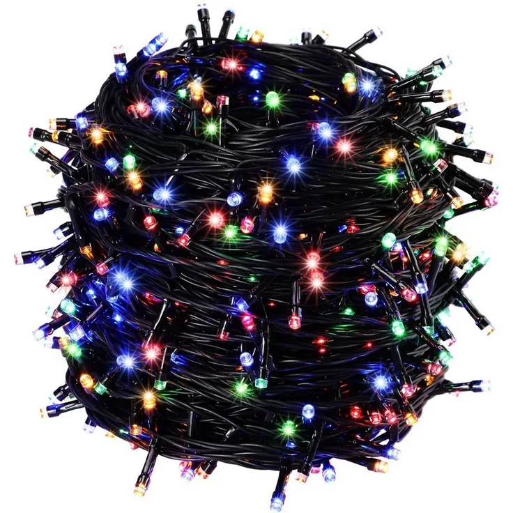 monzana Lichterkette, IP44, Bunt, 400 LEDs