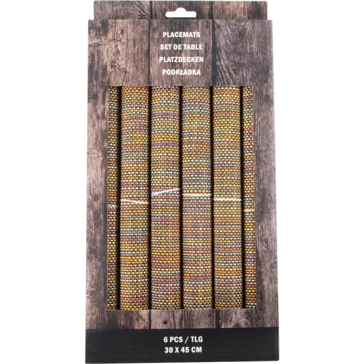 Neuetischkultur Platzset aus Polyester Tischset 6er Set