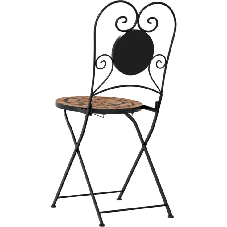 vidaXL Klappstühle 2 Stück Terrakotta Keramik 4003403 – Bild 7
