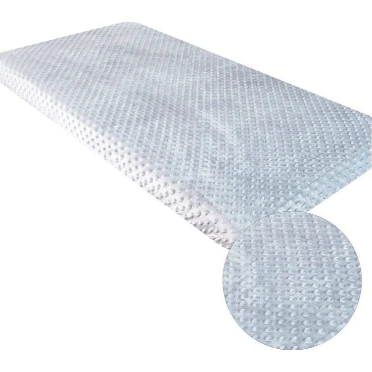 BabyLux Spannbettlaken BABYLUX Spannbettlaken MINKY 60x120 70x140 90x200 120x200, Gummizug: ja, 60x120cm grau – Bild 4