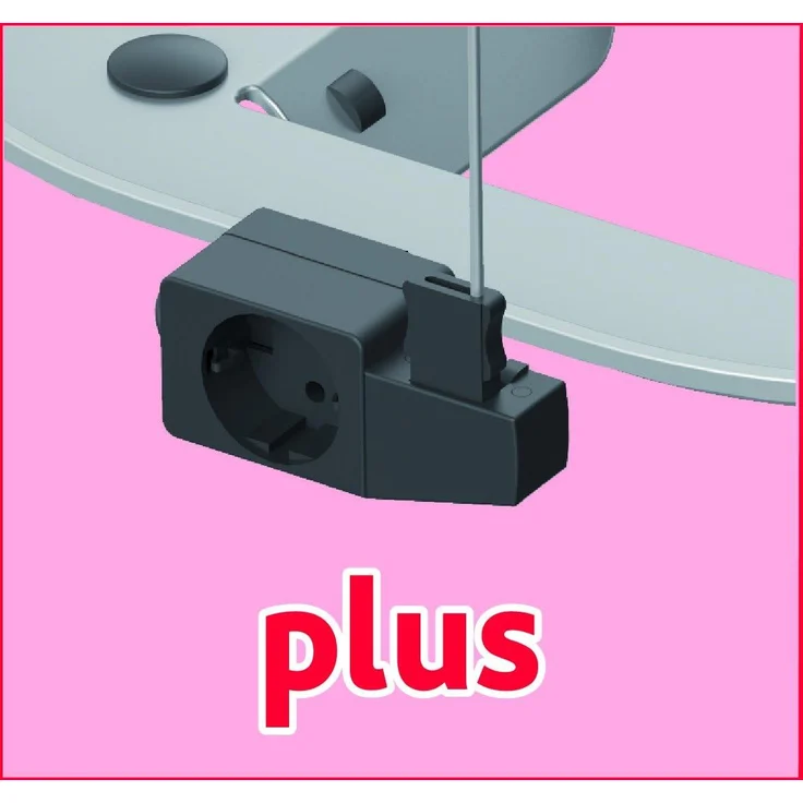 Vileda Park & Go Plus Bügeltisch mit integrierter Bügeleisenparkzone, 120x38 cm – Bild 6